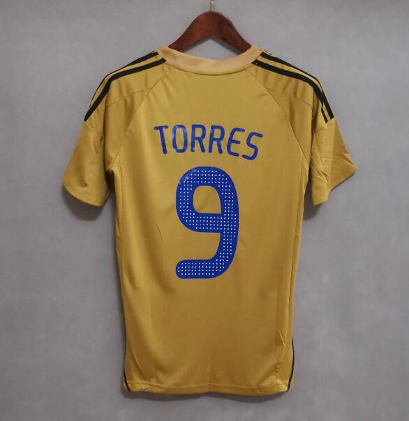 2008 Spain Retro Away Kit Soccer Jersey Torres #9